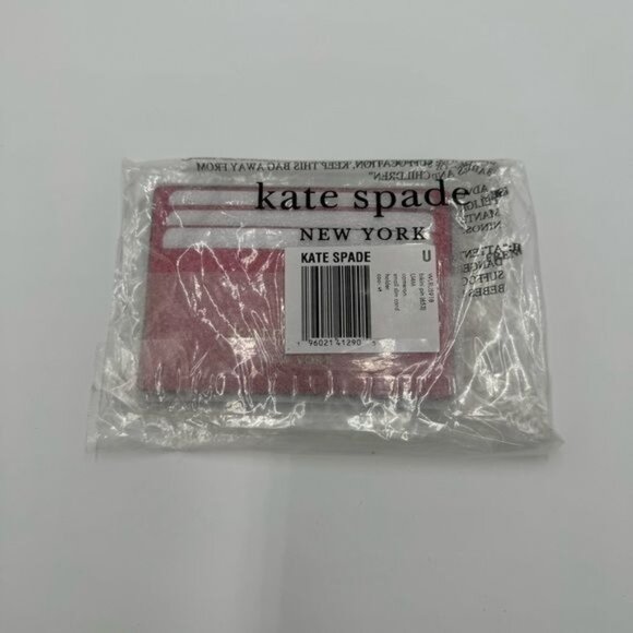 NWT Kate Spade Card Wallet Card Holder Cameron Small Slim Cardholder Pink Gold - Picture 4 of 4